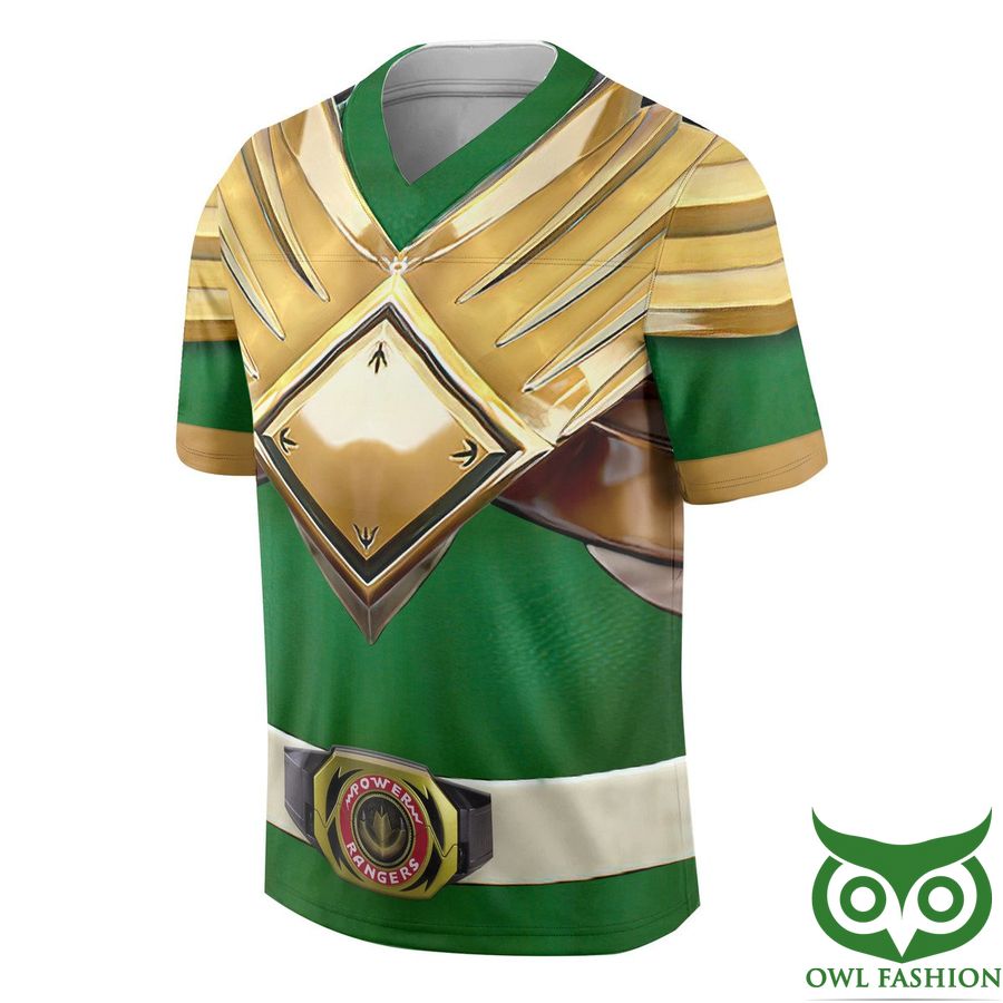 101 3D Mighty Morphin Green Power Rangers Printed 3D Jersey Shirt