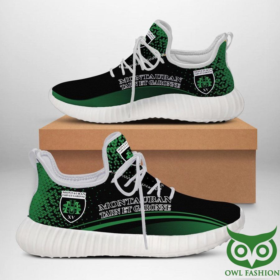 58 US Montauban Rugby Black and Green Reze Shoes Sneaker