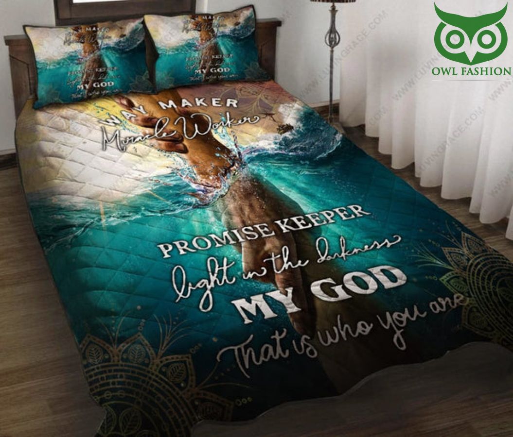 5 Jesus Saves Christian Quilt Bedding Set