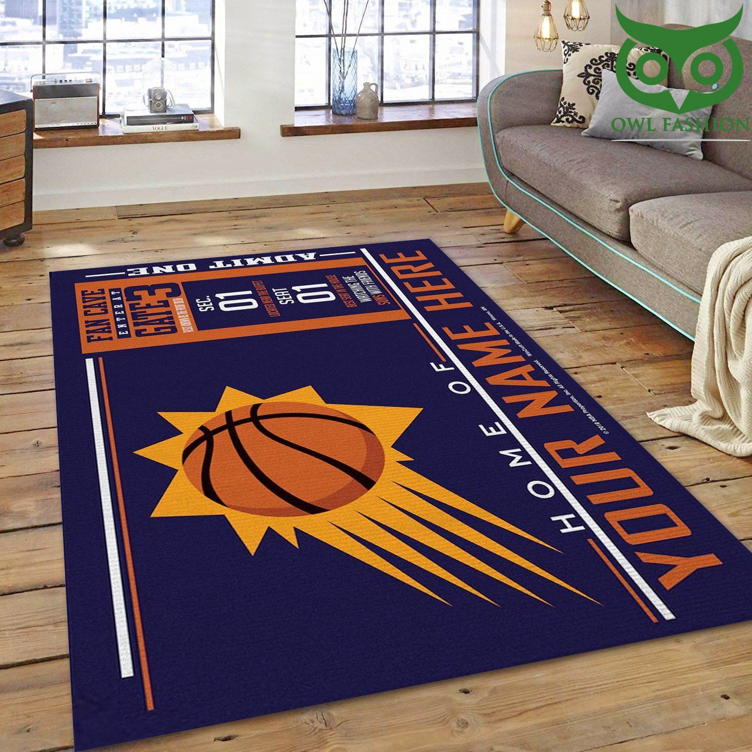 23 Customizable Phoenix Suns Wincraft Personalized Nba Carpet Rug