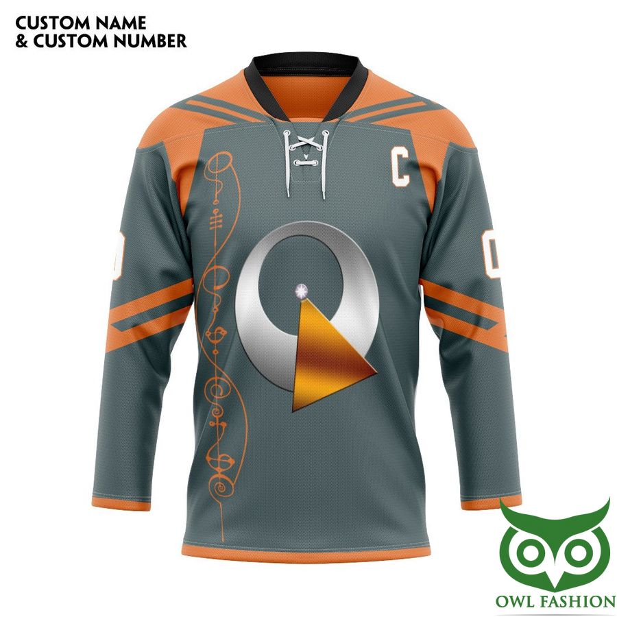 81 3D Star Trek Confederacy Of Vulcan Hockey Team Custom Name Number Hockey Jersey