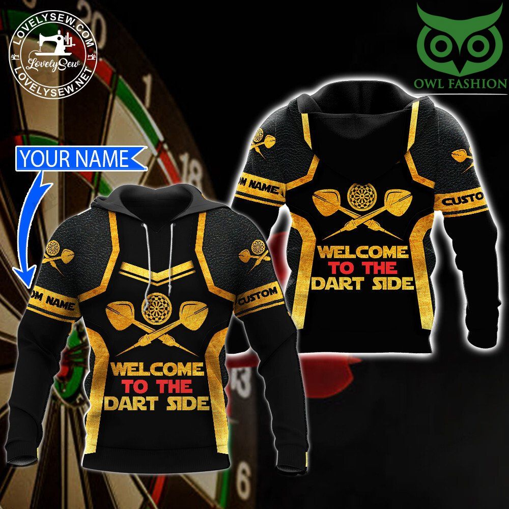 77 Welcome To The Dart Side Personalized 3D Hoodie