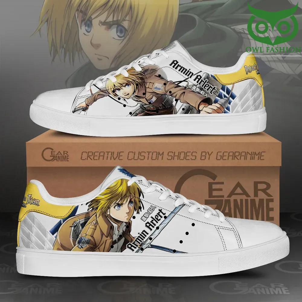 70 Armin Arlert Skate Sneakers Attack On Titan Anime Shoes