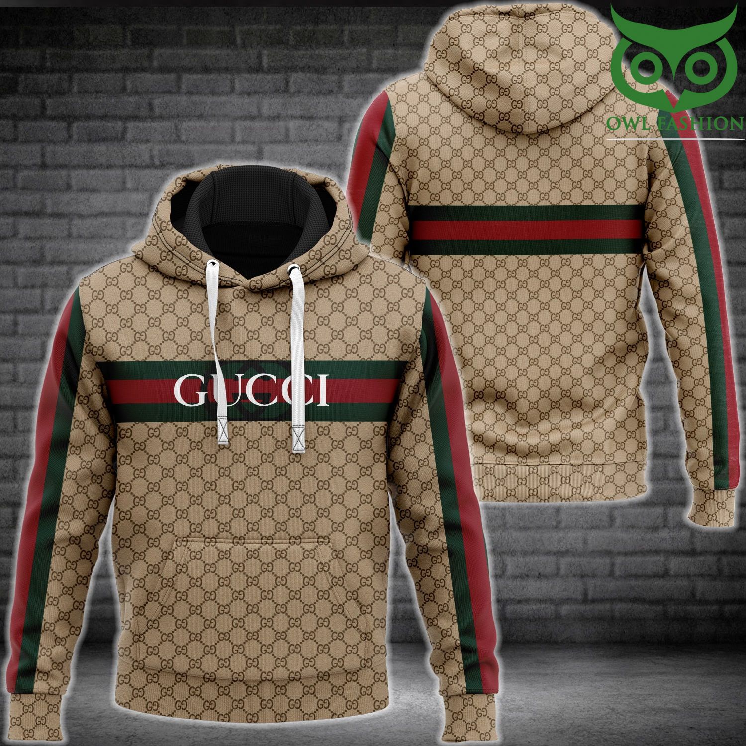 92 Gucci signature colors 3D hoodies and pants