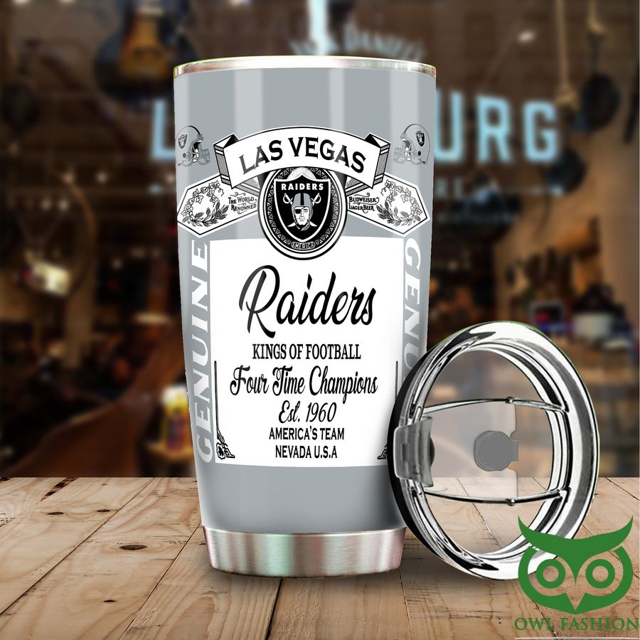 18 Raiders NFL Budweiser Genuine Tumbler Cup