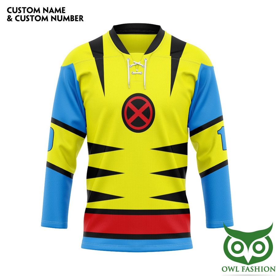 55 3D Wolverine Custom Name Number Custom Hockey Jersey