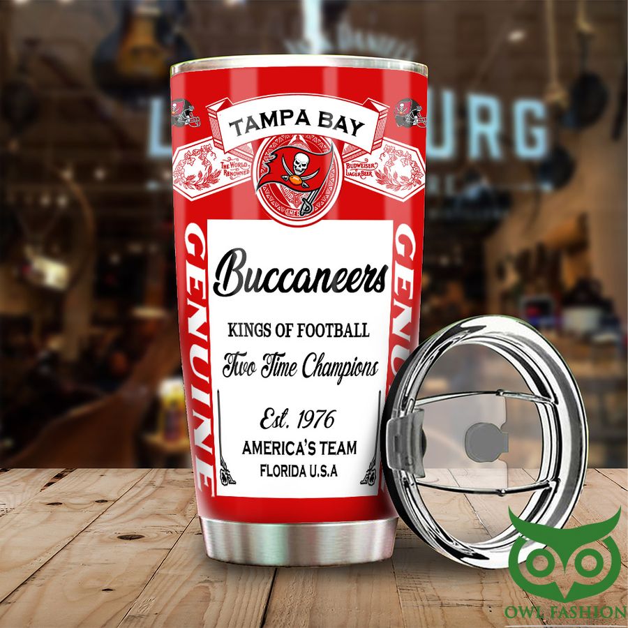 38 Tampa Bay Buccaneers NFL Budweiser Genuine Tumbler Cup