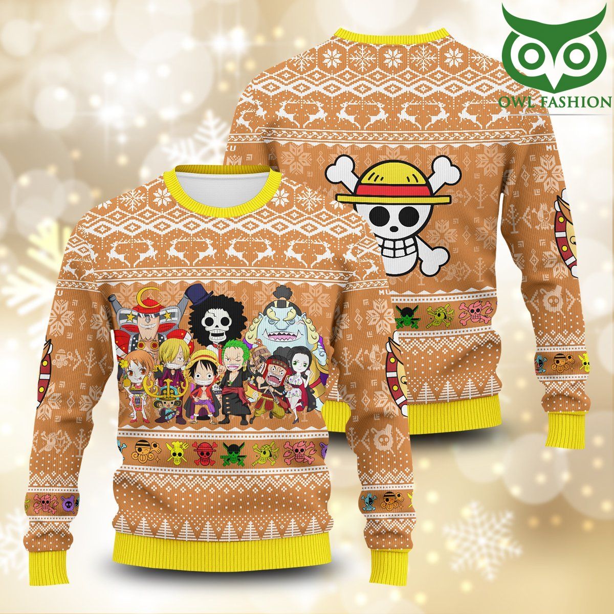 3 Merry Mugiwara Pirates One Piece 3D Printed Ugly Sweater