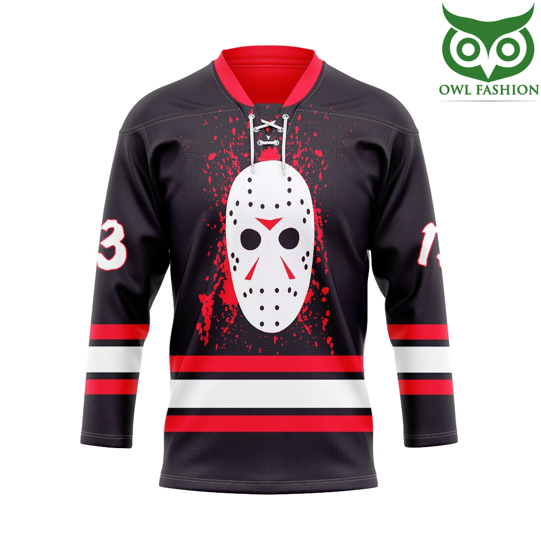 156 3D You Are Jason Voorhees Custom Hockey Jersey