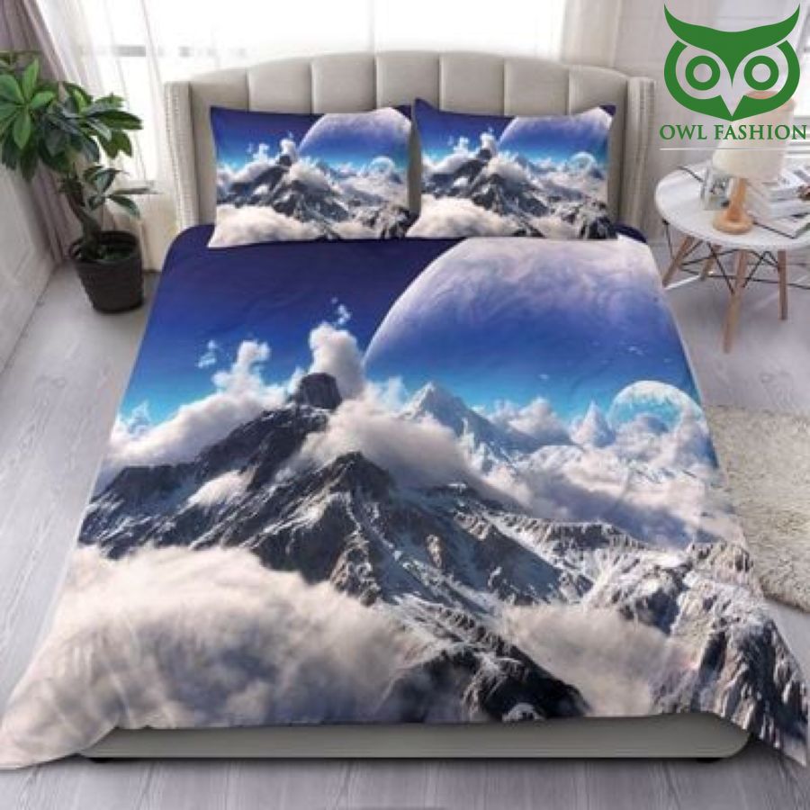 40 Snow mountain bedding set The Celestial View of Snow Capped Mountains