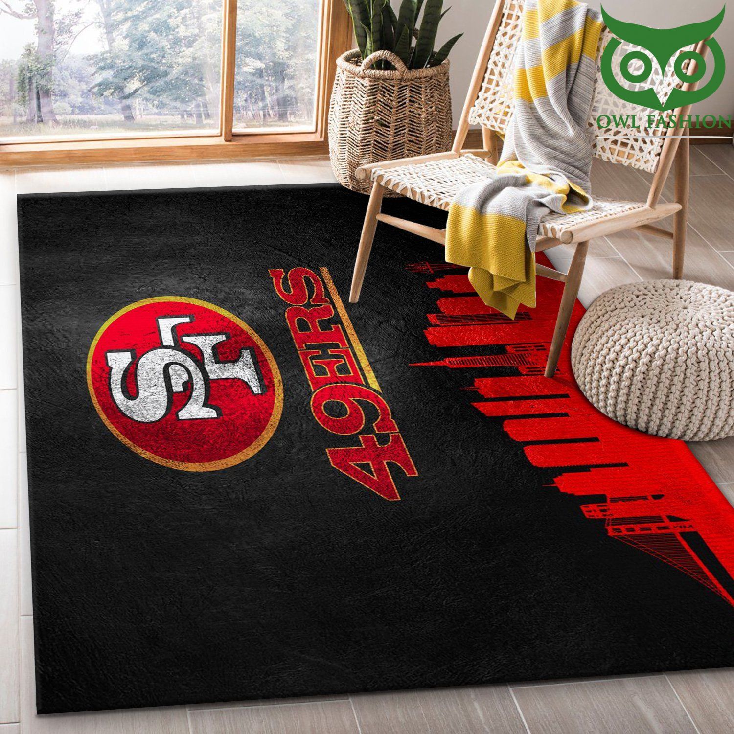 14 San Francisco 49ers NFL Area Carpet Rug