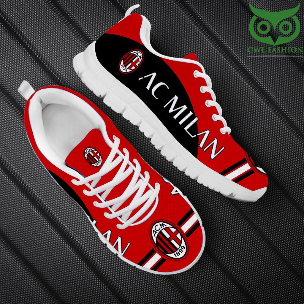 6 AC Milan Red NAF 3D Printed Sneakers