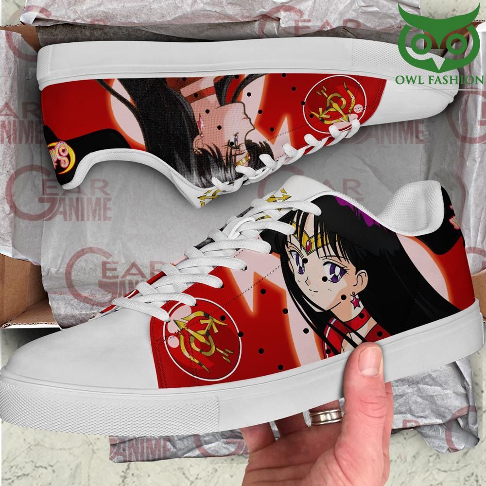 T1VZXpdQ 131 Sailor Mars Skate Shoes Sailor Moon Anime Custom Shoes