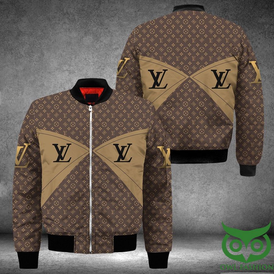 214 Luxury Louis Vuitton Brown Monogram with Butterfly Wings Pattern and Logo 3D Shirt