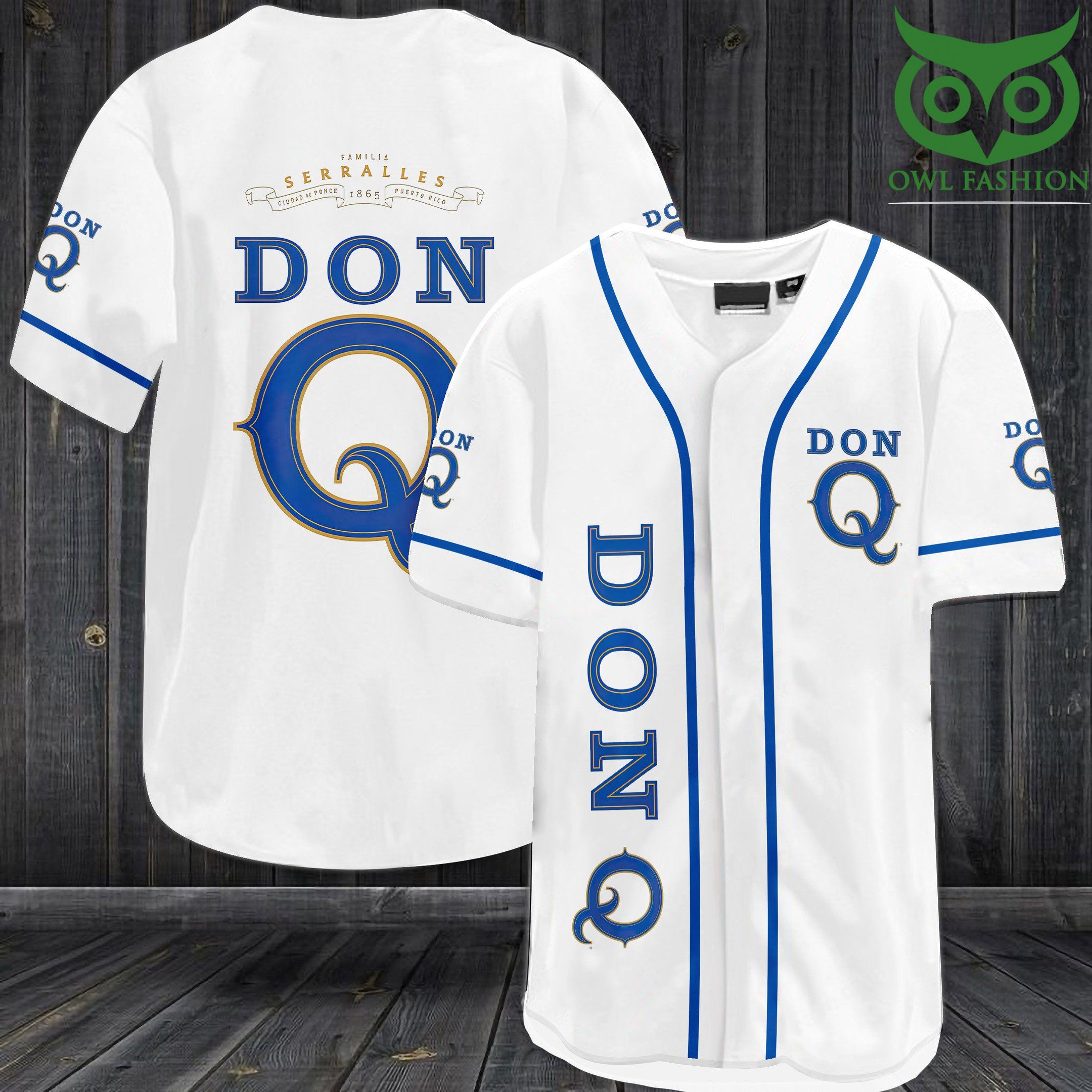 4 Don Q Seralles Baseball Jersey Shirt