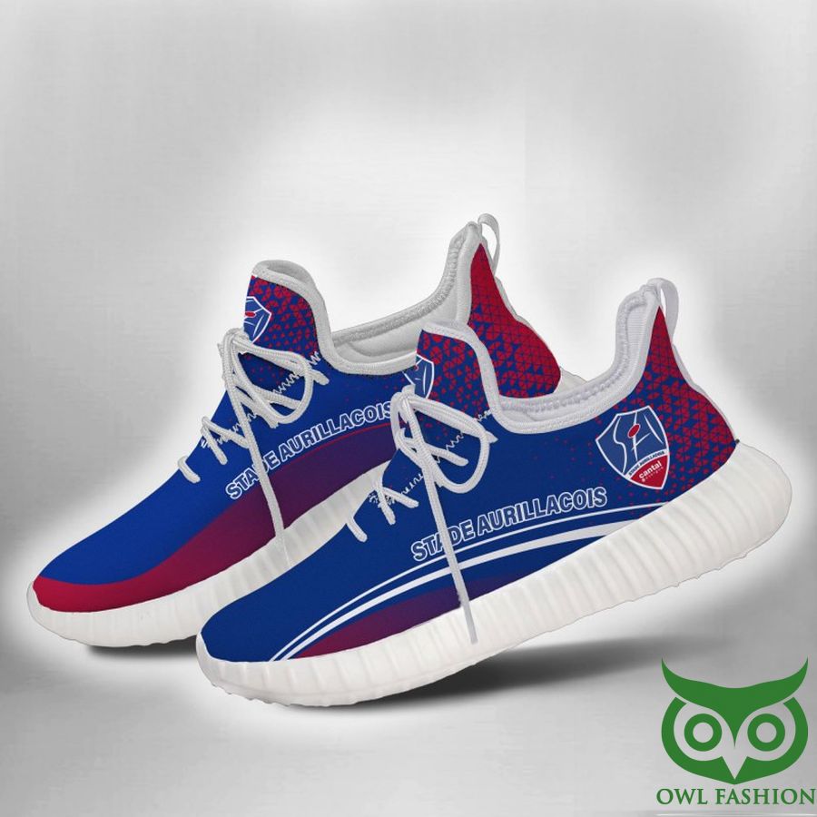 76 Stade Aurillacois Cantal Auvergne Rugby Red and Blue Reze Shoes Sneaker