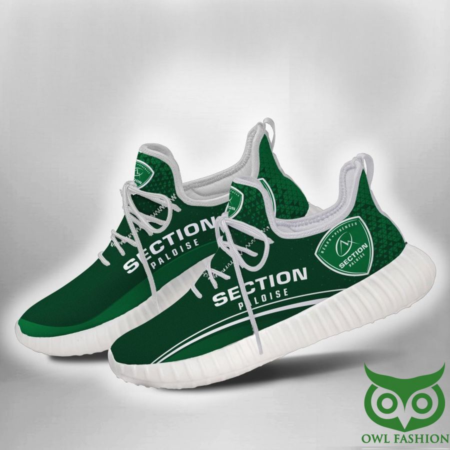 104 Section Paloise Rugby White and Green Reze Shoes Sneaker