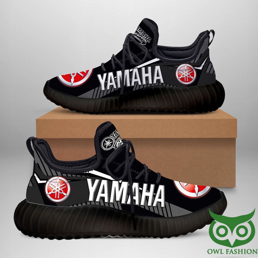 84 Yamaha Racing Gray and Black with Red Logo Reze Shoes Sneaker
