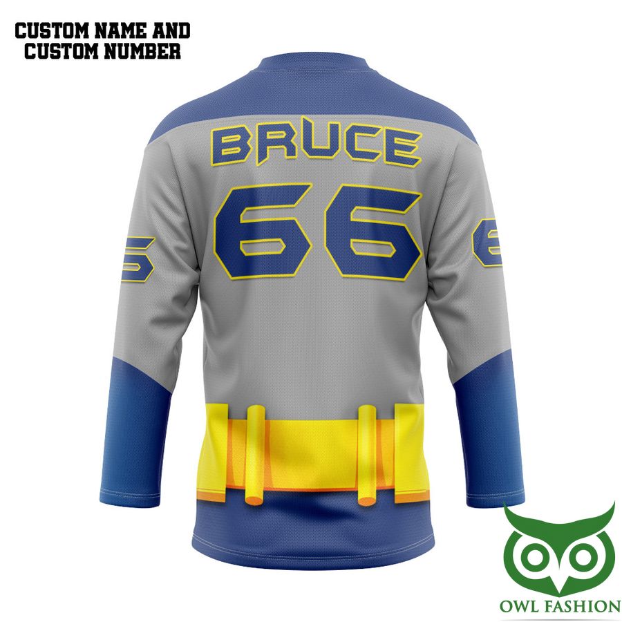 40 3D Bat Custom Name Number Hockey Jersey