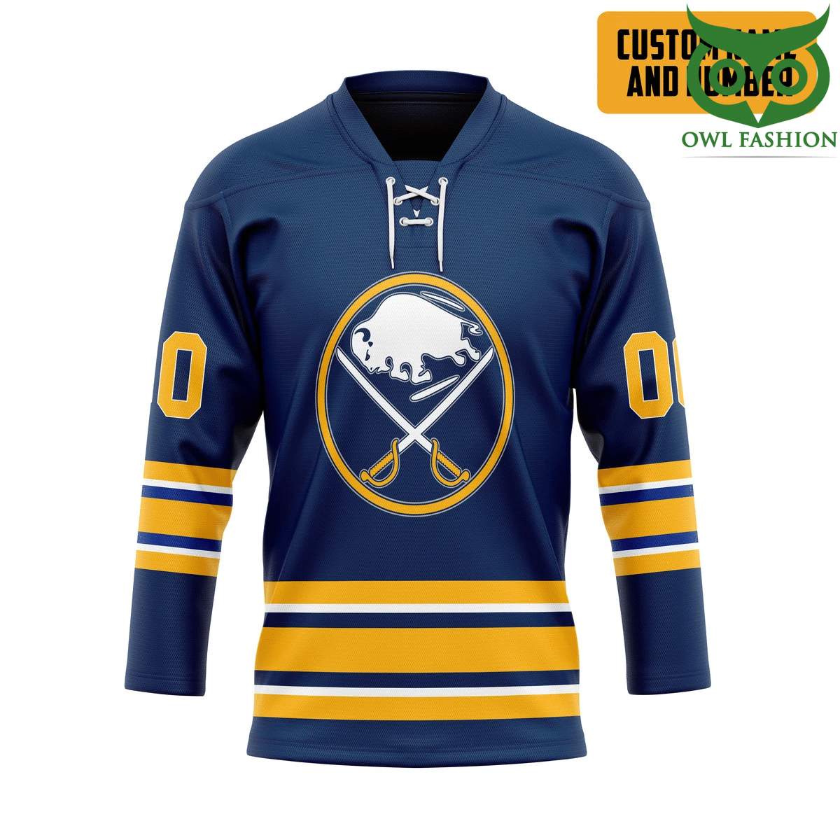 163 3D Buffalo Sabres NHL Custom Name Number Hockey Jersey
