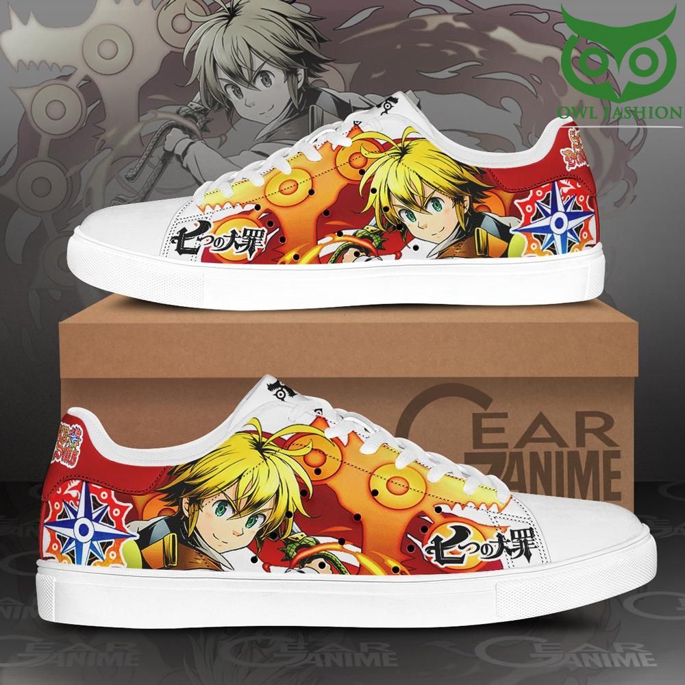 e8yUtGvd 118 Meliodas Skate Shoes The Seven Deadly Sins Anime Custom Sneakers