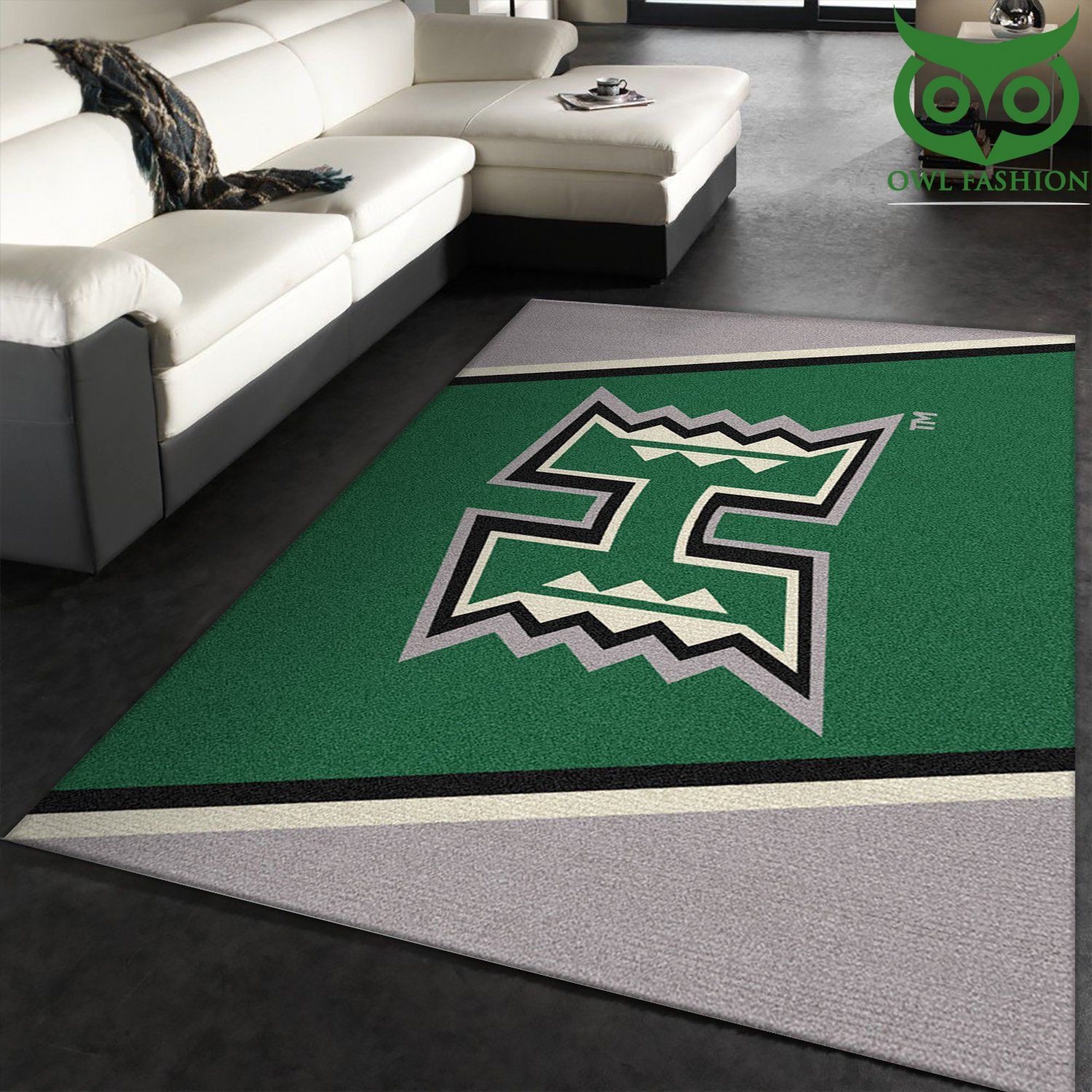 26 College Spirit Hawaii Sport Area Rug Carpet Team Logo Carpet Rug