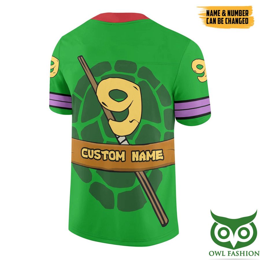 153 3D Donatello TMNT 1987 Don Donnie Custom Name Number Jersey Shirt