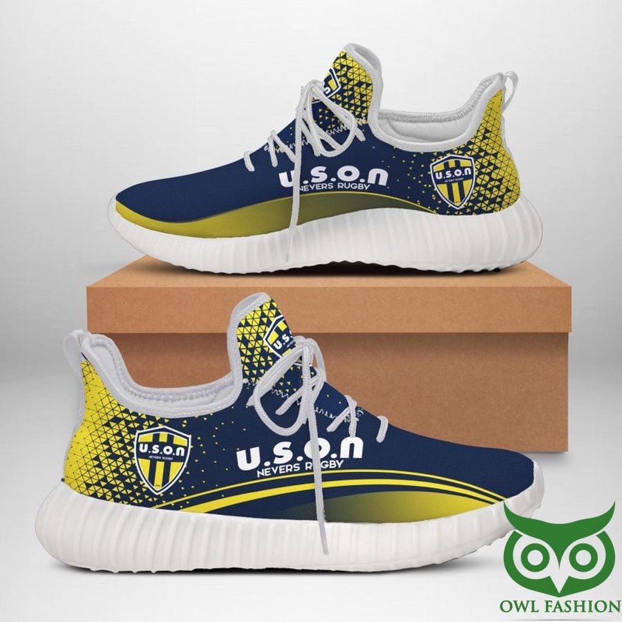 42 USON Nevers Rugby Yellow and Dark Blue Reze Shoes Sneaker