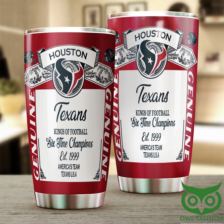 54 Houston Texans NFL Budweiser GenuineTumbler Cup
