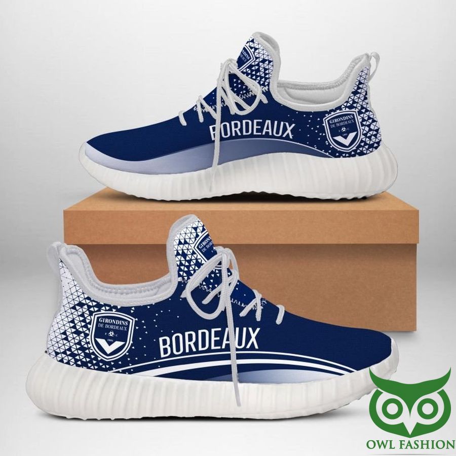 2 Girondins de Bordeaux Football Dark Blue Reze Shoes Sneaker