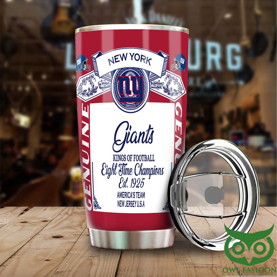78 New York Giants NFL Budweiser Genuine Tumbler Cup