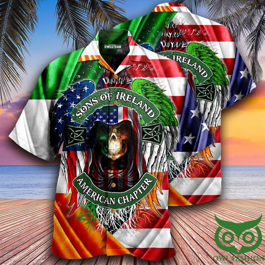 34 Saint Patrick Irish Son Of Ireland American Chapter Saint Patricks Day Edition Hawaiian Shirt