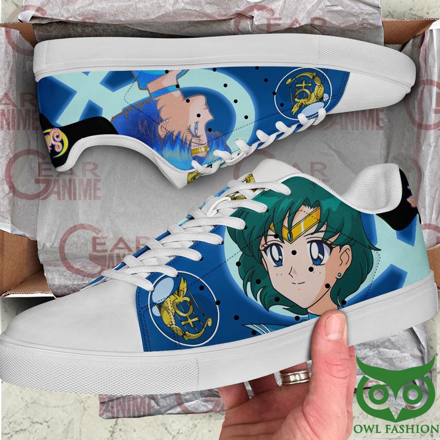 263 Sailor Mercury Sailor Moon Anime Custom Shoes