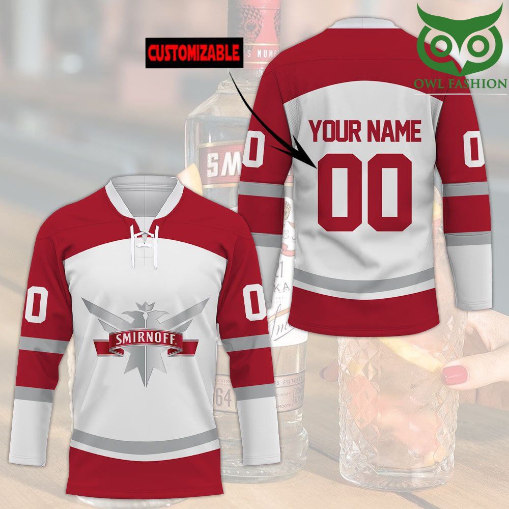 8 Smirnoff Custom Name Number Hockey Jersey