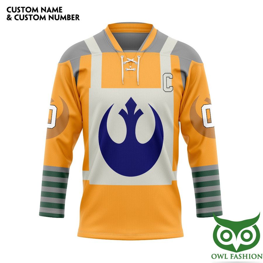 155 3D Star Wars The Rebel Alliance Hockey Team Custom Name Number Hockey Jersey