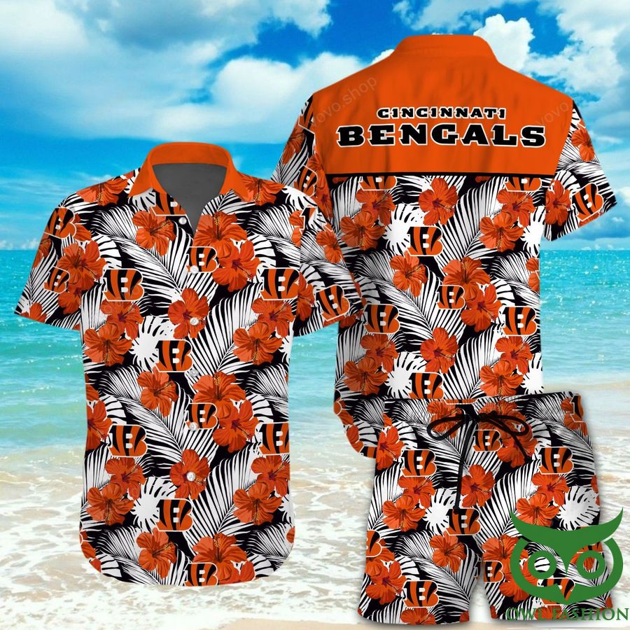 134 Cincinnati Bengals Hawaiian Shirt And Shorts