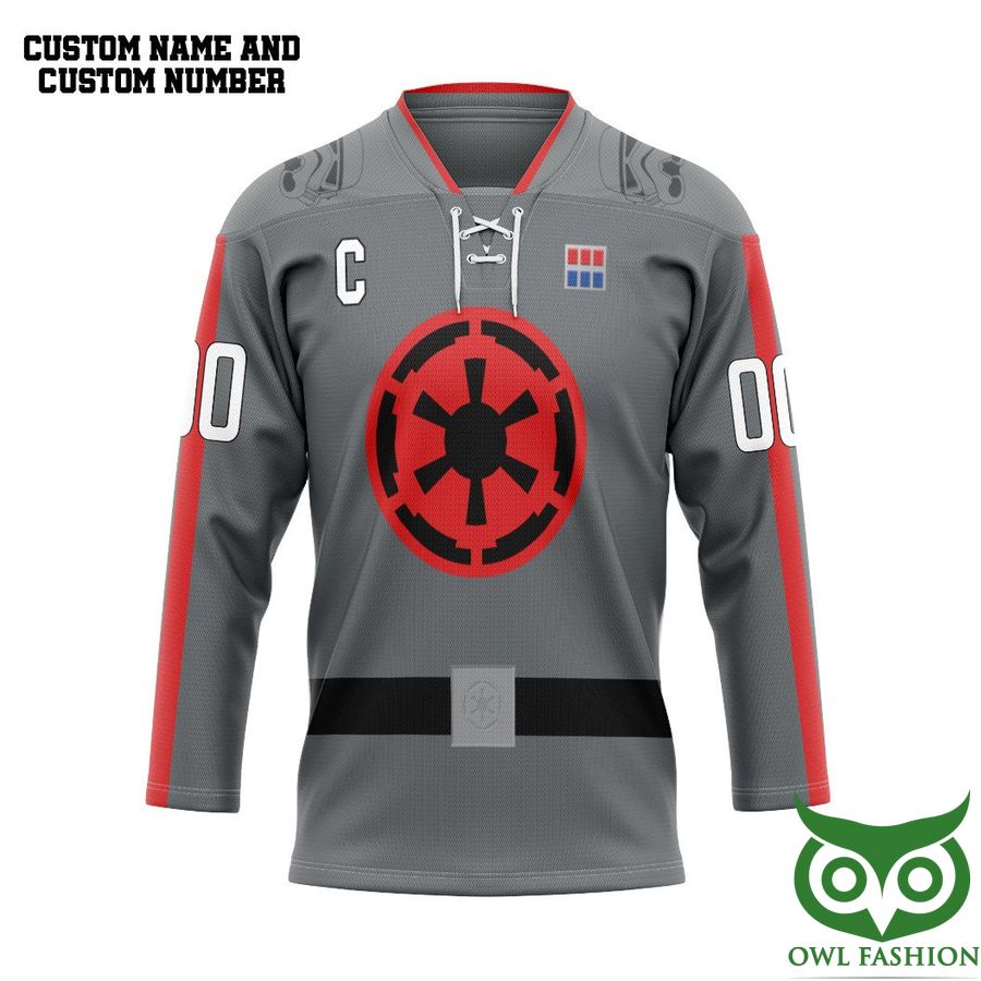 136 3D Star Wars The Empire Hockey Team Custom Name Number Hockey Jersey