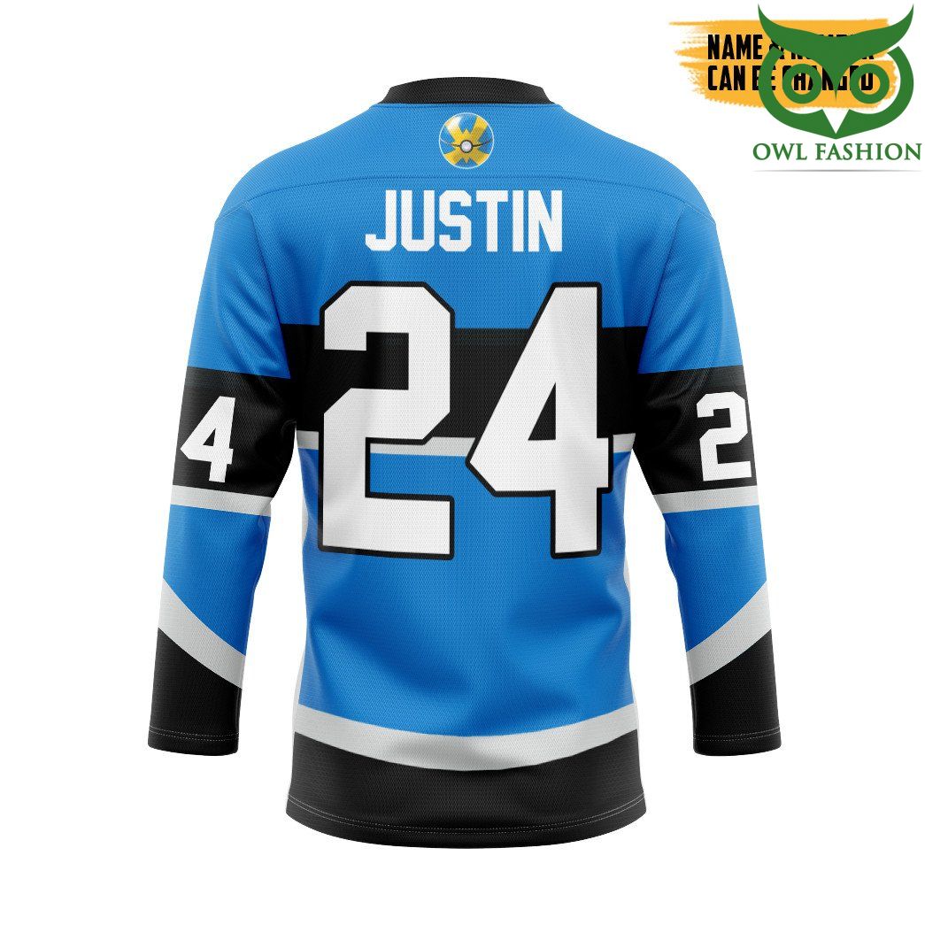 81 3D Pokemon Trainers Quick Ball Custom Name Number Hockey Jersey