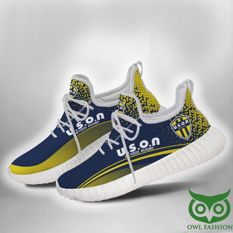 44 USON Nevers Rugby Yellow and Dark Blue Reze Shoes Sneaker
