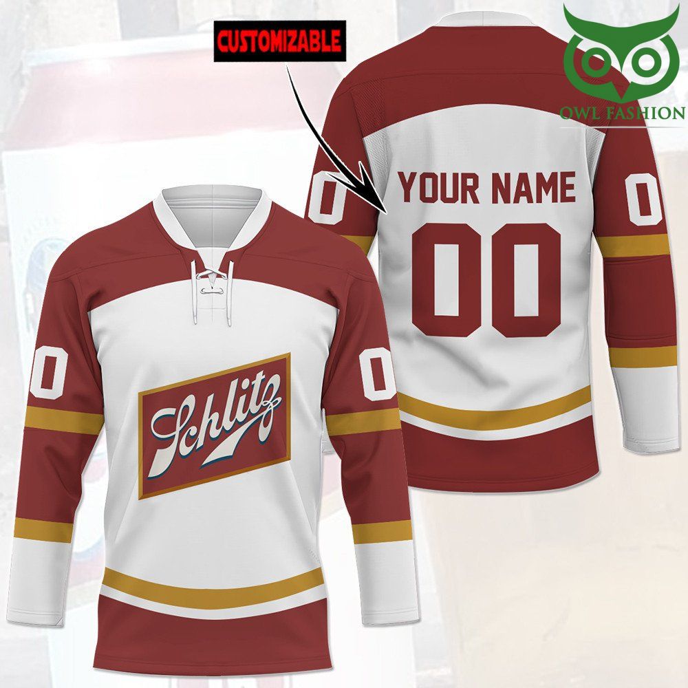 23 Schlitf Custom Name Number Hockey Jersey