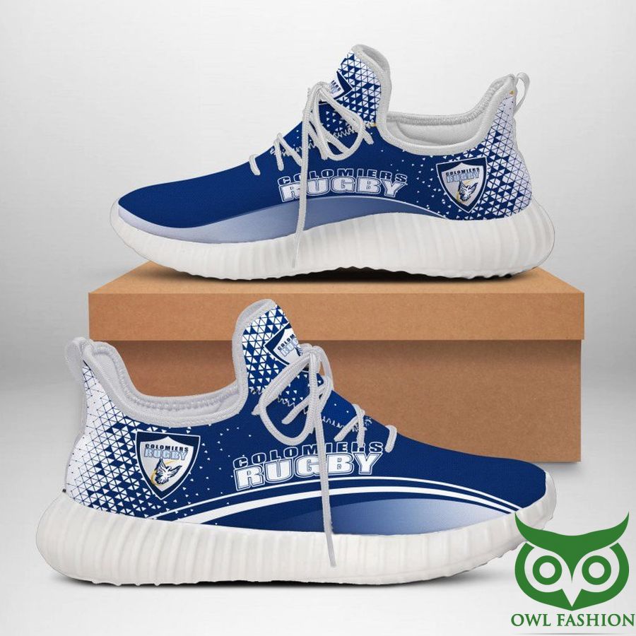 54 Colomiers Rugby Blue and White Reze Shoes Sneaker