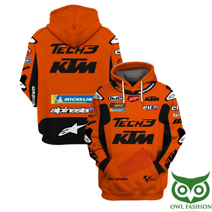 Tech Michelin with Multiple Logos Orange and Black 3D Shirt