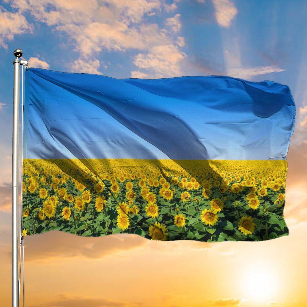 161 Sunflower Ukraine Flag Stand With Ukraine Flag Support Ukraine Merchandise