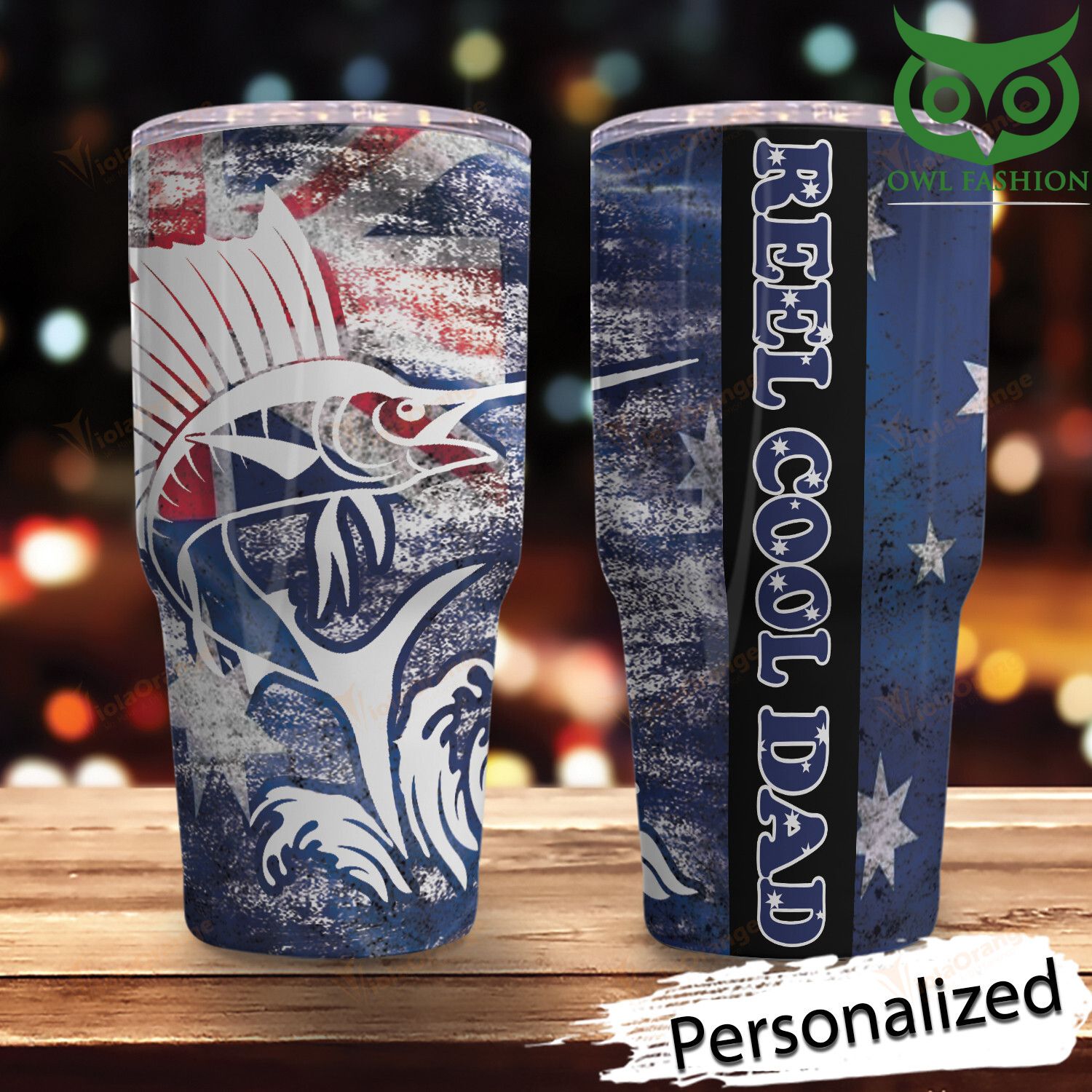 38 SPECIAL Personalized Aus Fishing Stainlesss Steel Tumbler cup