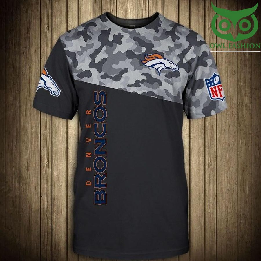 NFL Denver Broncos camo style Regular Mens Short Sleeve T-Shirt