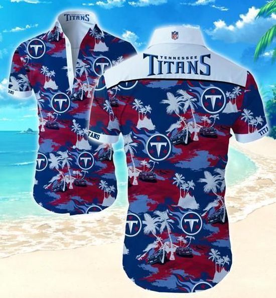 NFL Tennessee Titans Coconut Tree HawaiiAN Fit Body Shirt 