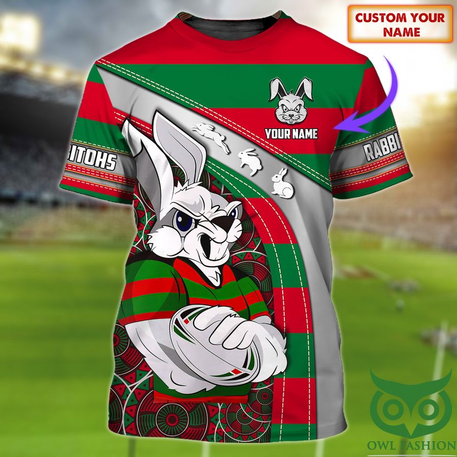 South Sydney Rabbitohs Australia football Customized Name 3D Tshirt
