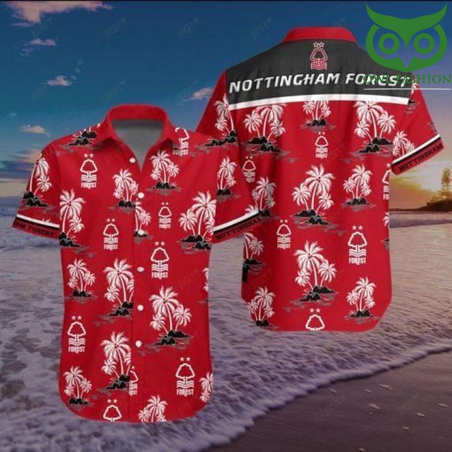 Nottingham Forest Football Club coconut trees Hawaiian Shirt 