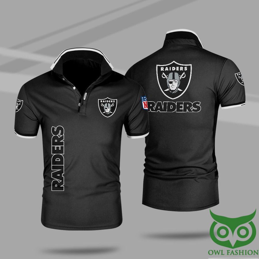 NFL Las Vegas Raiders Premium 3D Polo Shirt