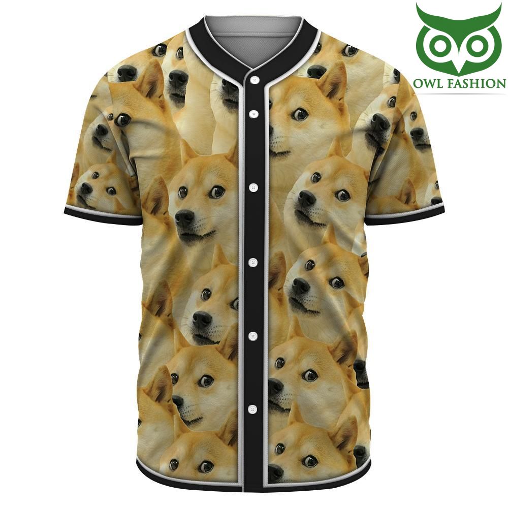 3D A Lot Of Doges Custom Jersey Shirt